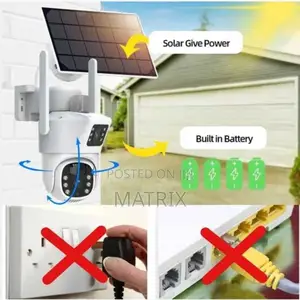 Solar Camera, Hd Night Vision Wide Angle Camera