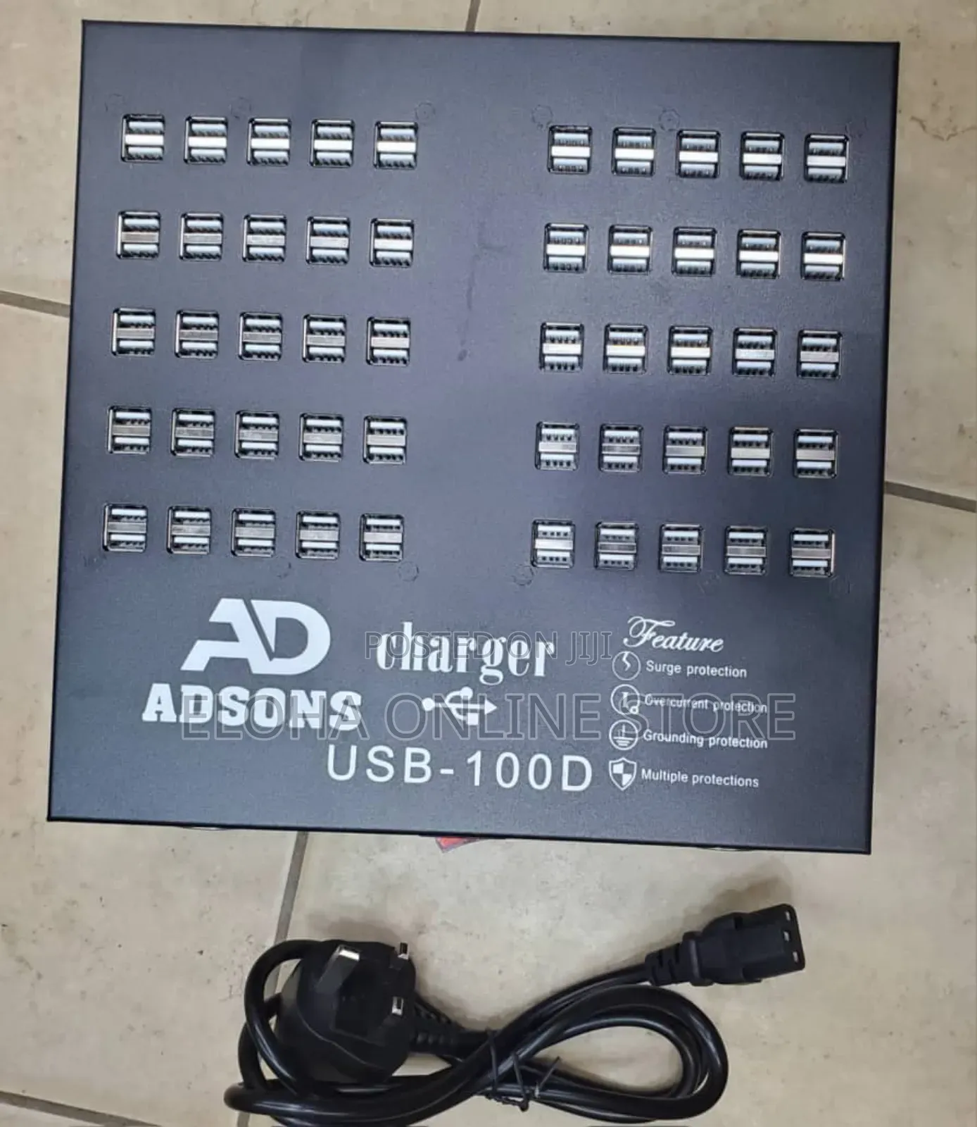 Adson 100ports Usb Fast Charger Station Deck