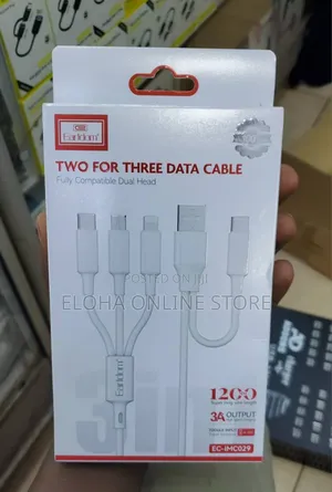 Earldom 2in3 Usb Data Cable