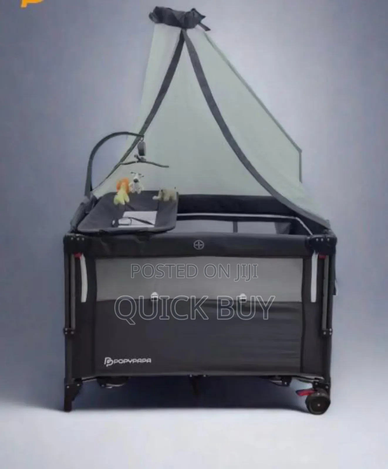 Foldable, and Multifunctional Baby Crib and Playpen