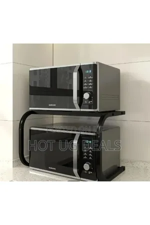 Photo - Microwave Storage Rack / Microwave Stand - Black