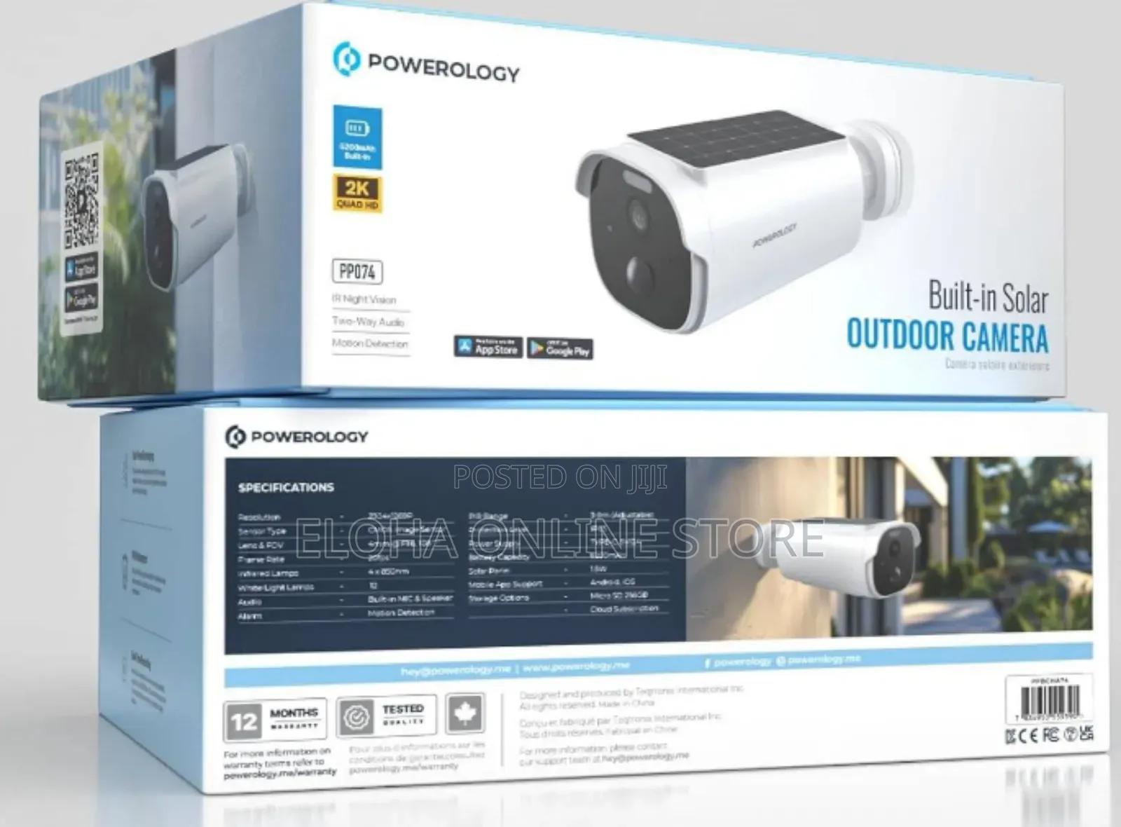 Outdoor Powerology Built-in Solar Camera
