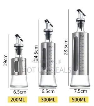 3 Pcs Glass Vinegar Cooking Oil Dispenser Sprayer Bottle