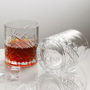 12pcs Clear Crystal Whisky Glass Tumblers