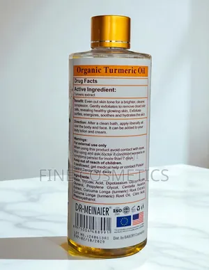Dr. Meinaier Organic Glowing Super Whitening Turmeric Oil.