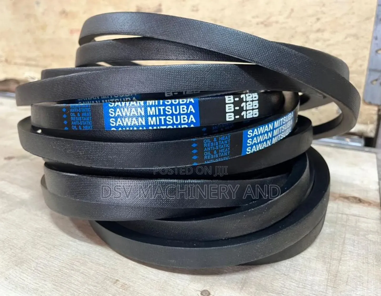 B125 Spare v-Timing Belts for Machines
