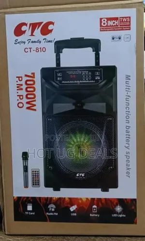Photo - 8 Inch Rechargeable Bluetooth Speaker With Microphone