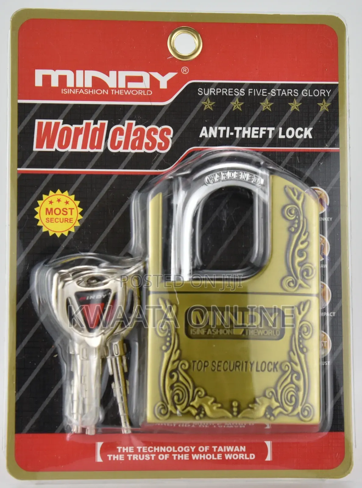 Mindy Locker Lock With Keys Zinc Alloy Padlock
