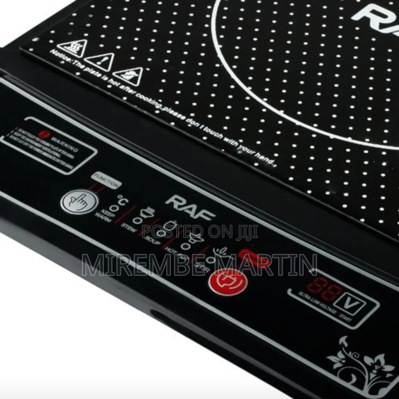 Raf Touch Control Induction Cooker 2000w -Black