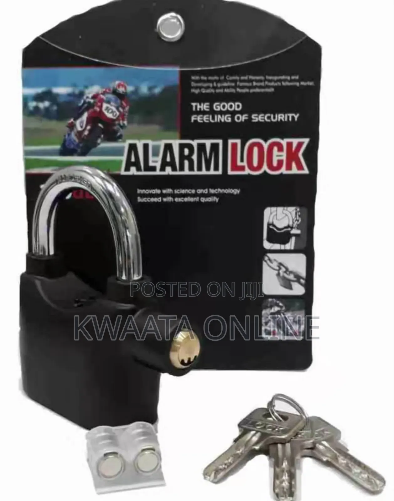 Anti Theft Security Padlock Alarm Siren Motion Sensor