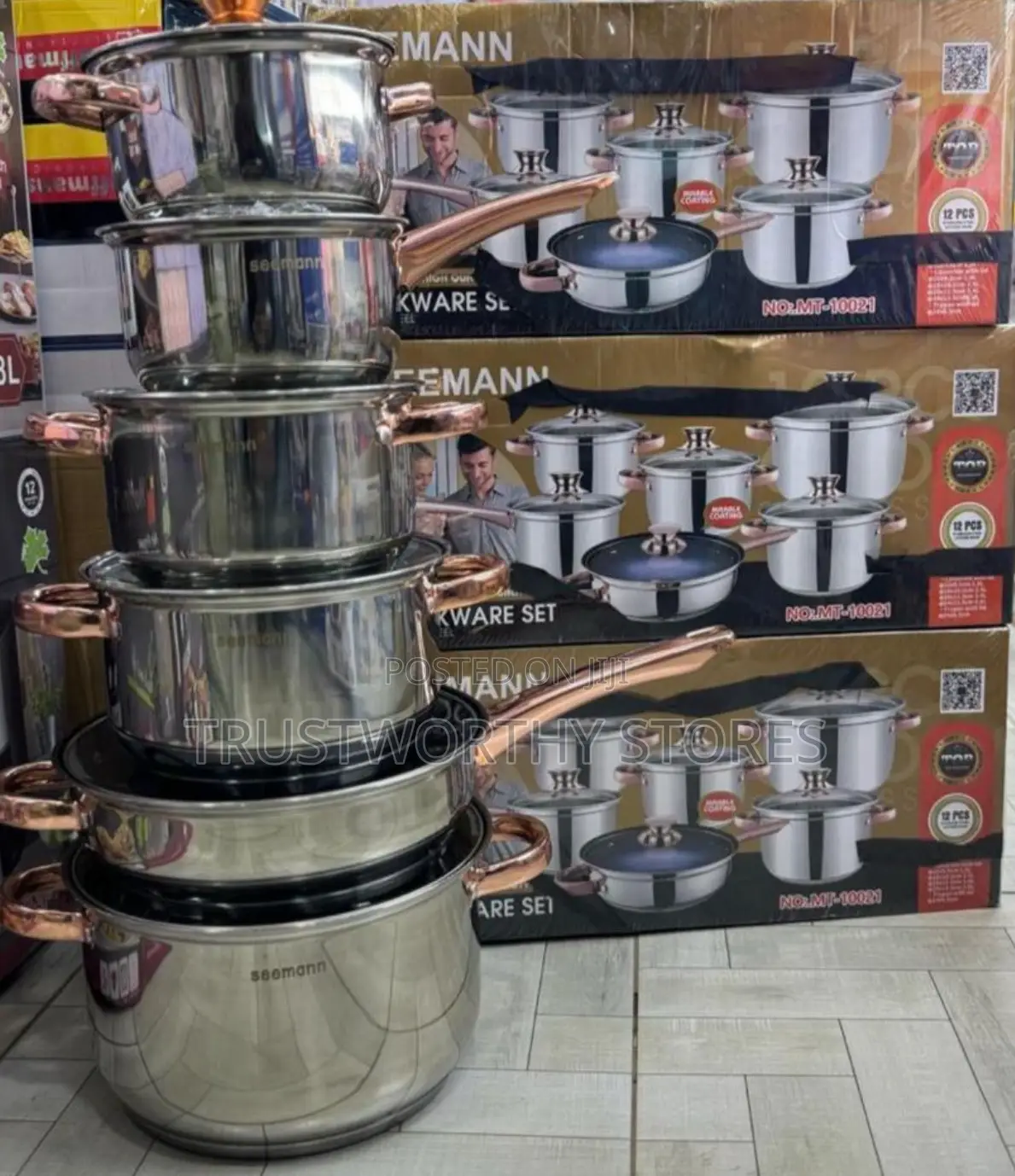 12pcs Seemann Cookware Set