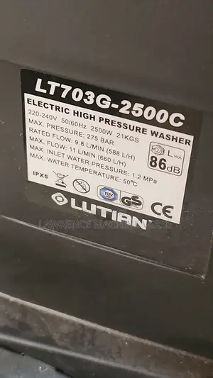 Electric Pressure Washer 275 Bars