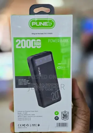 Punex 20000mah Digital Fast Charging Power Bank