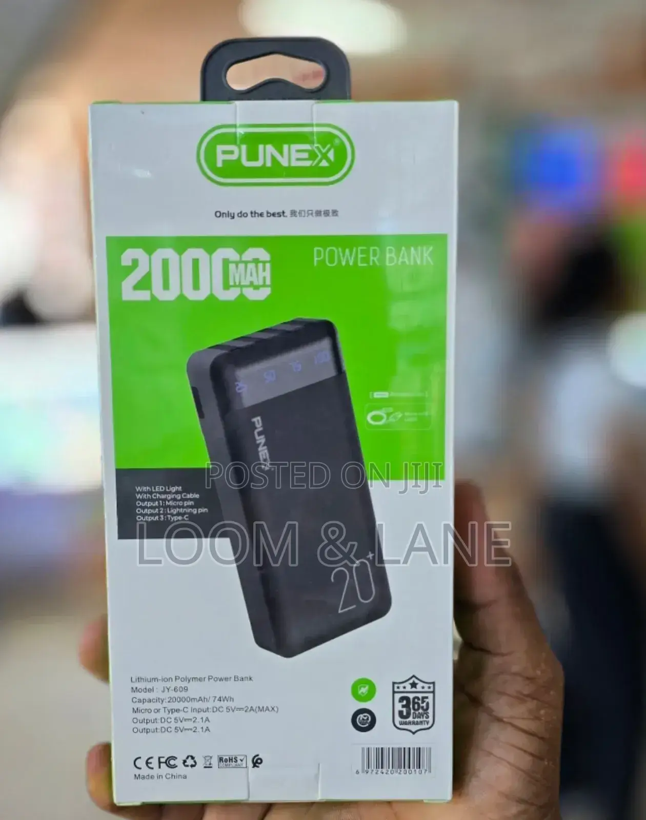 Punex 20000mah Digital Fast Charging Power Bank