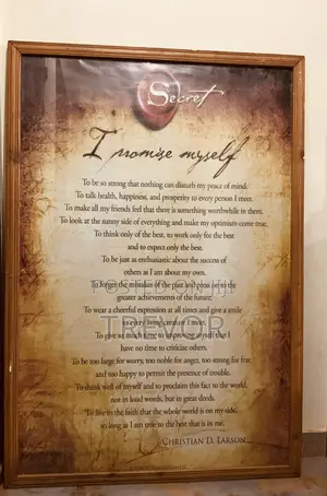 The Secret(I Promise Myself )Picture Frame
