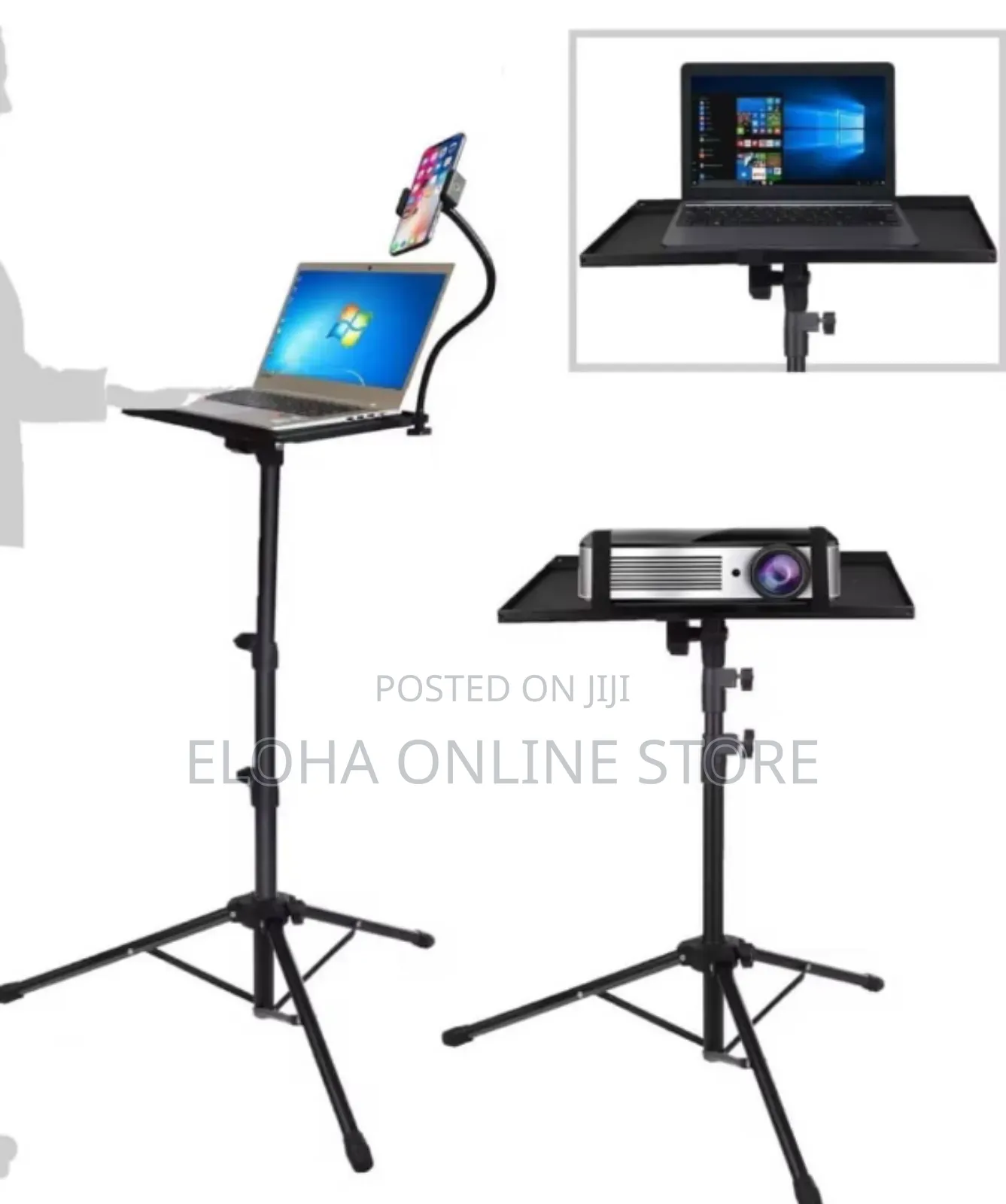 Portable Tripod Stand Designed for Laptops and Projectors