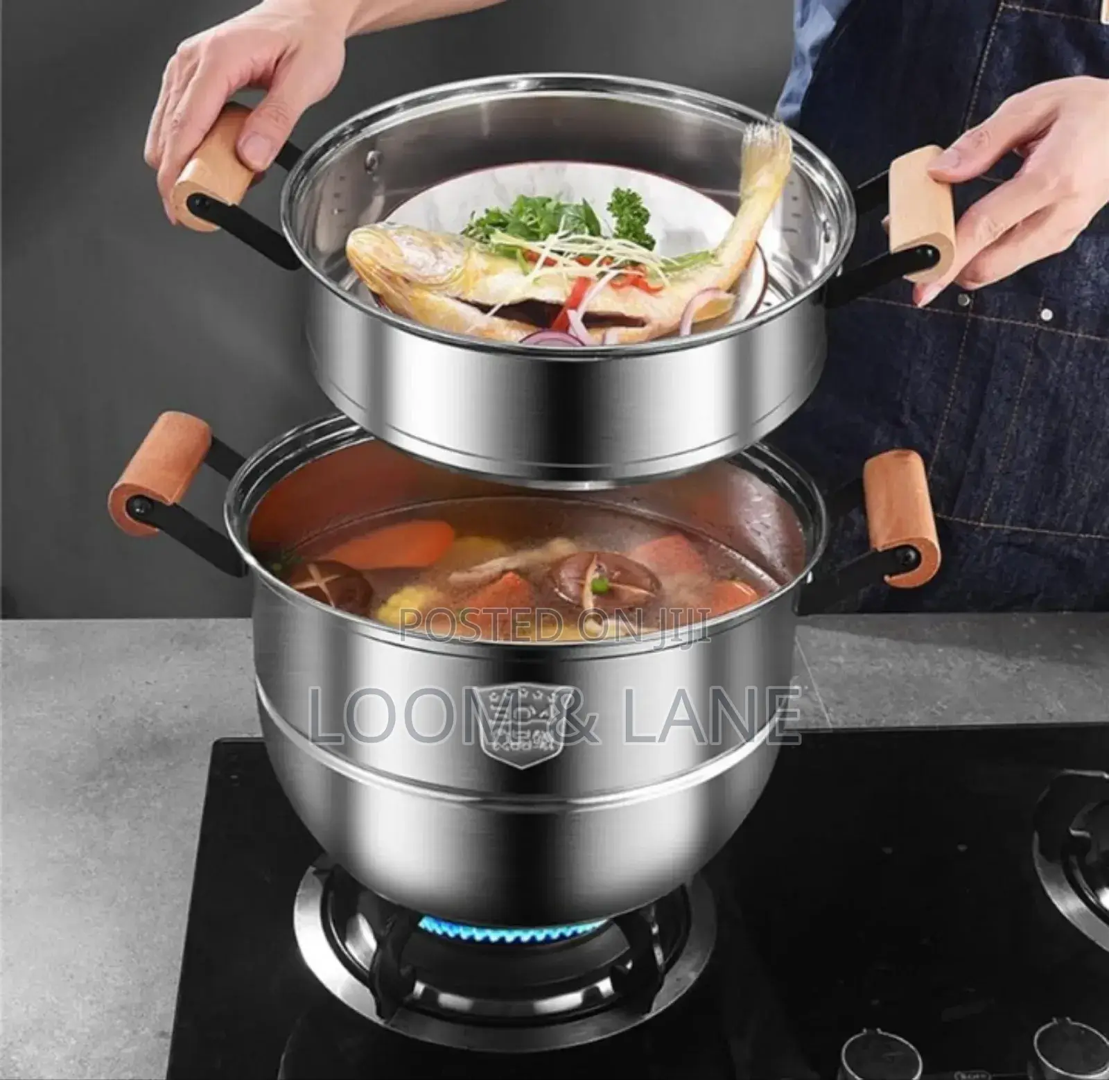 3layers Stainless Stainless Food Grade Steamer
