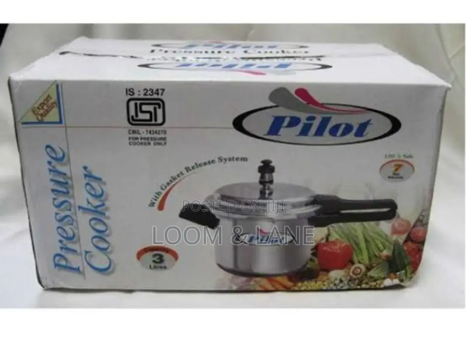 New 7.5l Pilot Stainless Steel Pressure Cooker