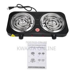 Raf 2000w Hot Plate Electric Double Coil Burner Cooktop