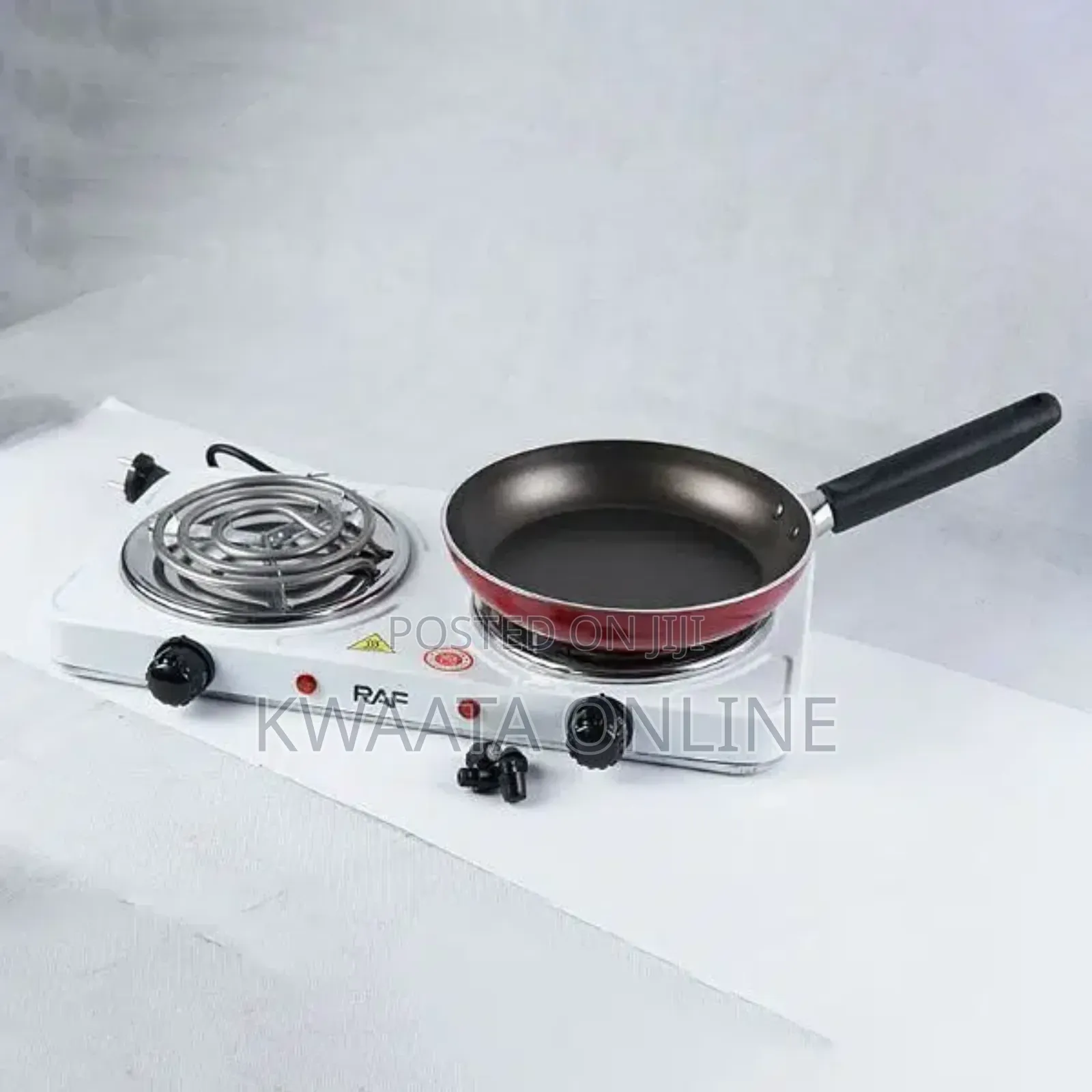 Raf 2000w Hot Plate Electric Double Coil Burner Cooktop