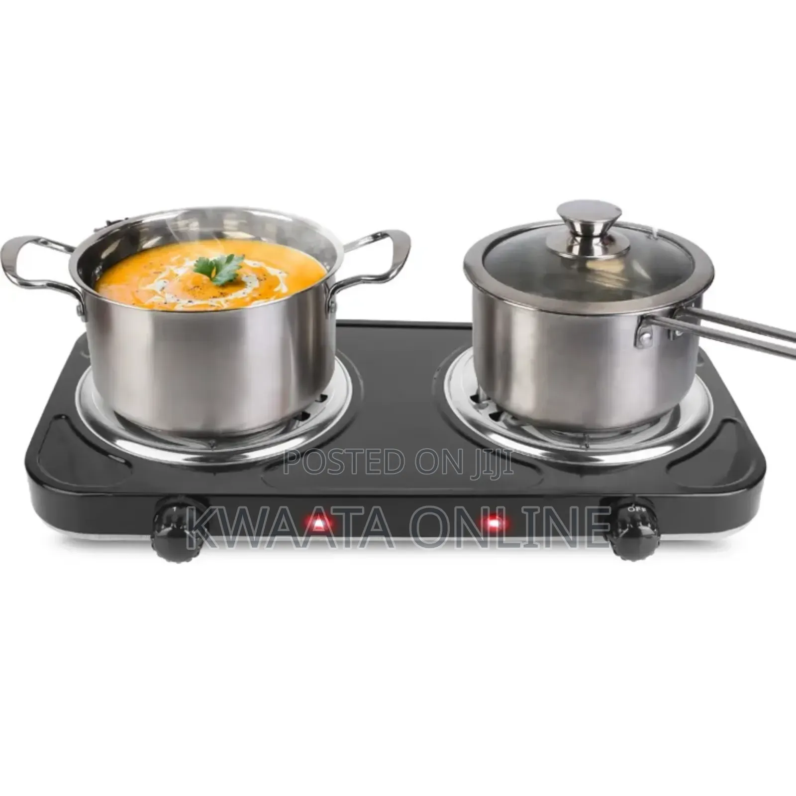 Raf 2000w Hot Plate Electric Double Coil Burner Cooktop