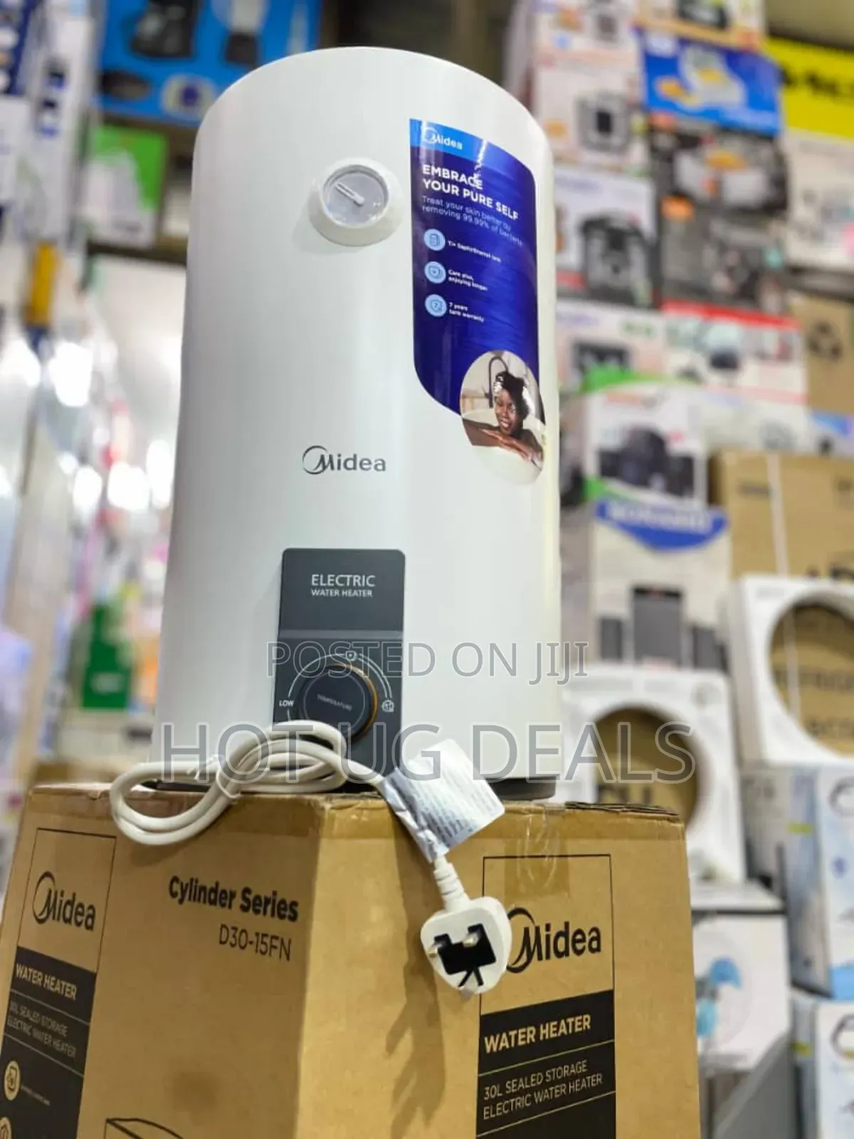 Midea 30l / 30 Litres Electric Water Heater– White(2yrs Wrty