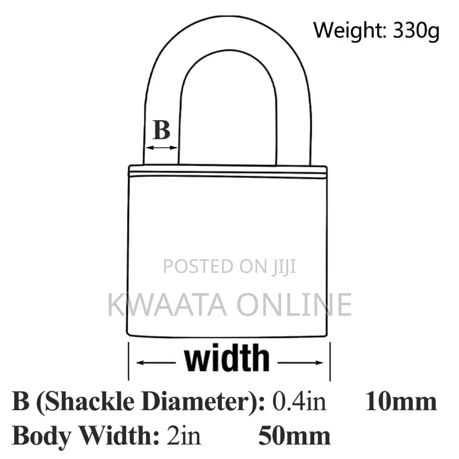 Mindy Anti-Theft Hard Steel Keyed Padlocks- A4-50