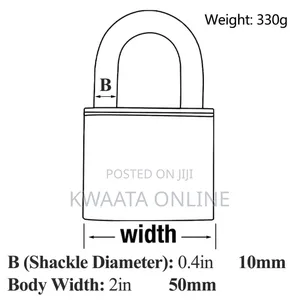 Mindy Anti-Theft Hard Steel Keyed Padlocks- A4-50