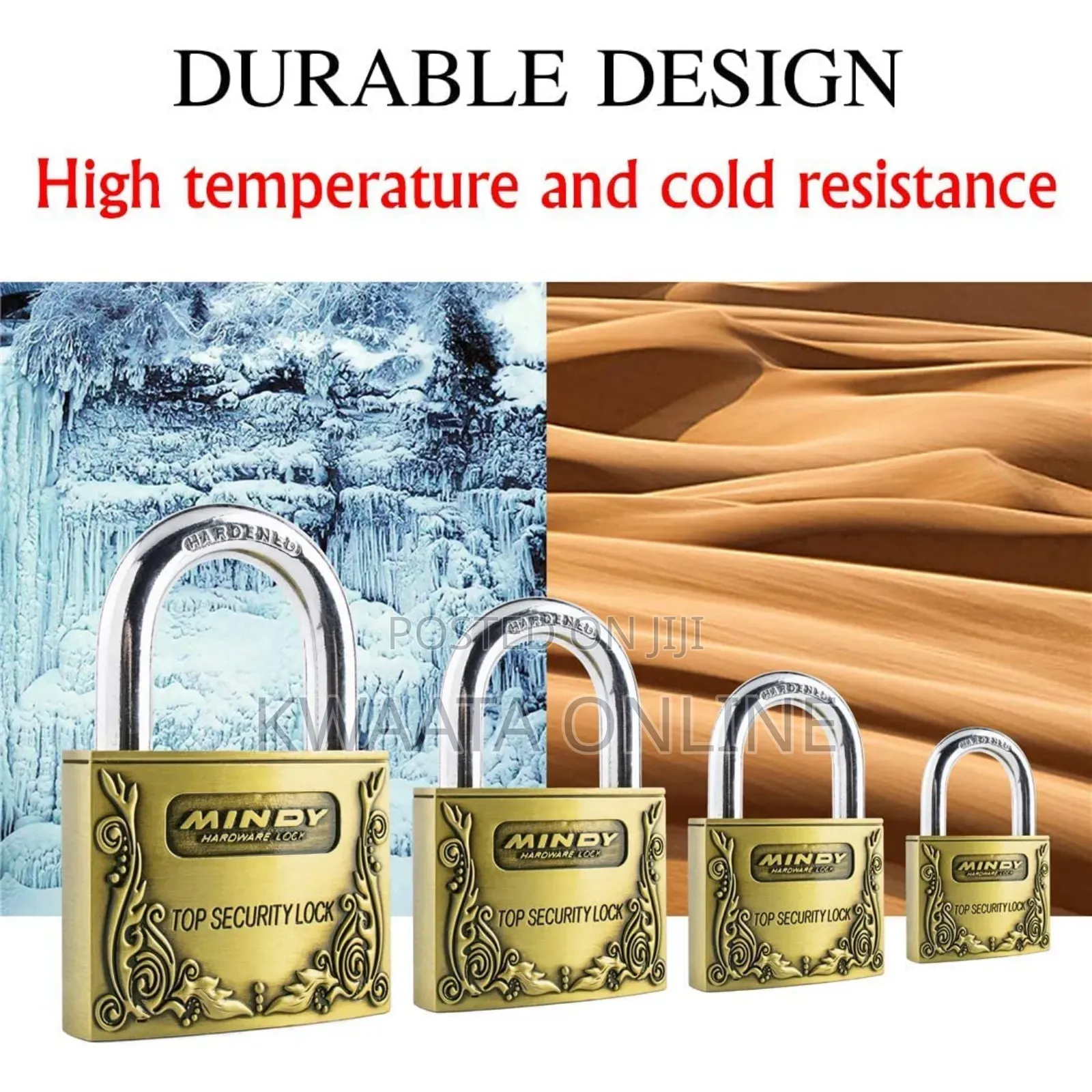 Mindy Anti-Theft Hard Steel Keyed Padlocks- A4-50