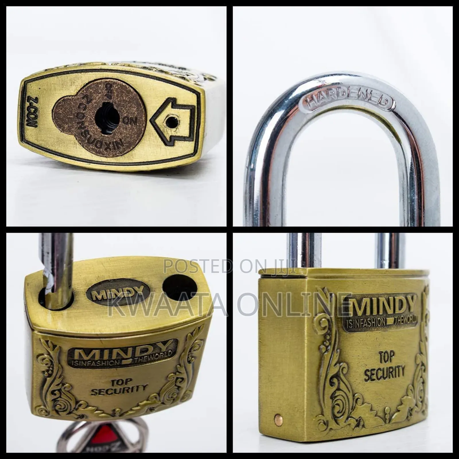Mindy Anti-Theft Hard Steel Keyed Padlocks- A4-50