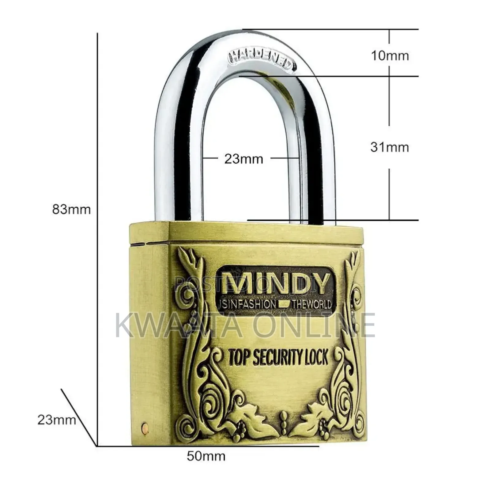 Mindy Anti-Theft Hard Steel Keyed Padlocks- A4-50