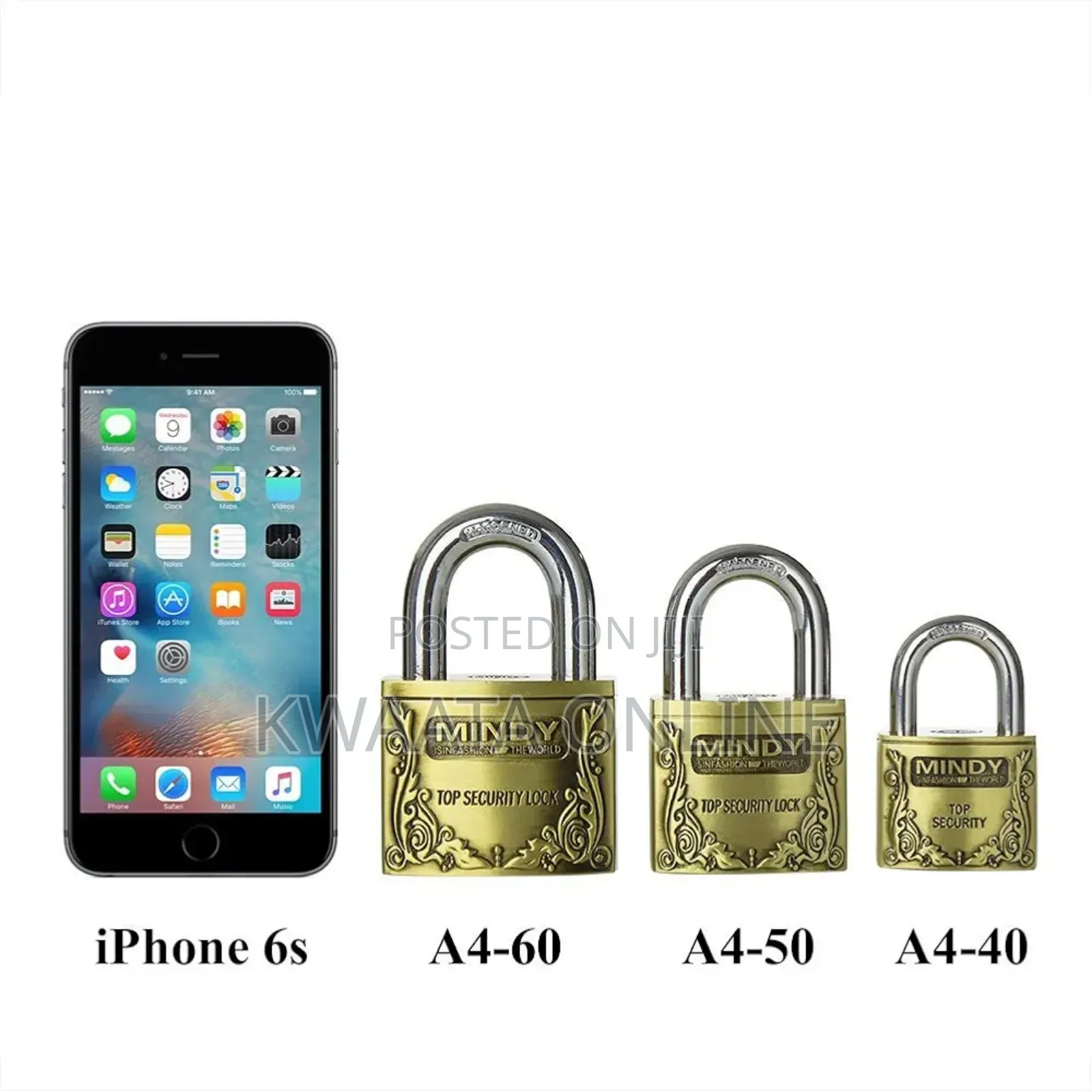 Mindy Anti-Theft Hard Steel Keyed Padlocks- A4-50