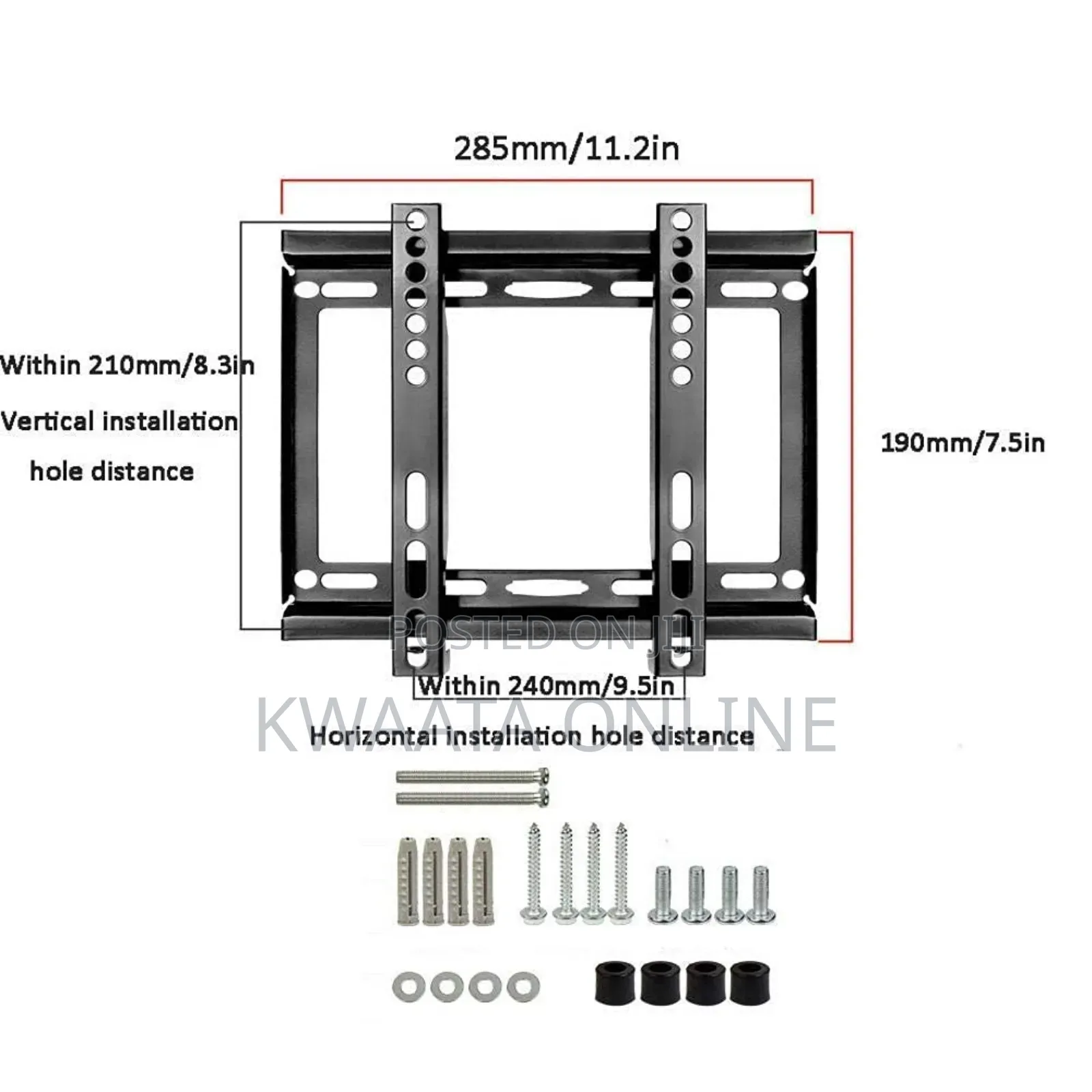 Tv Mount,Sturdy Tv Wall Enclosure For Most 14-43 Inches