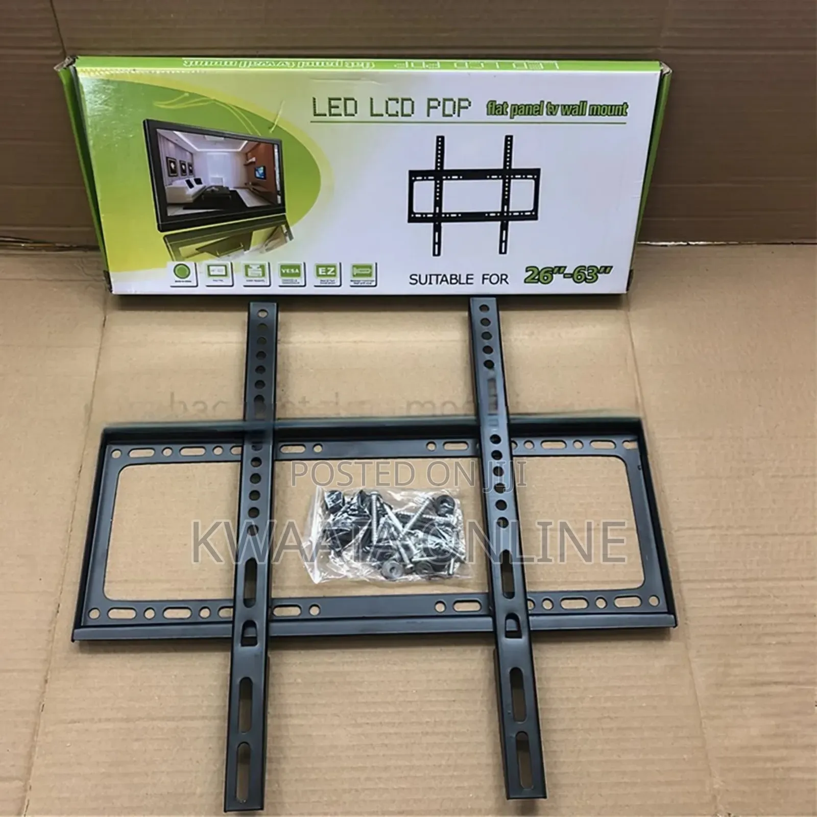Tv Wall Mount Bracket, 26-63 Inch, Heavy Duty, 50 Kg Load
