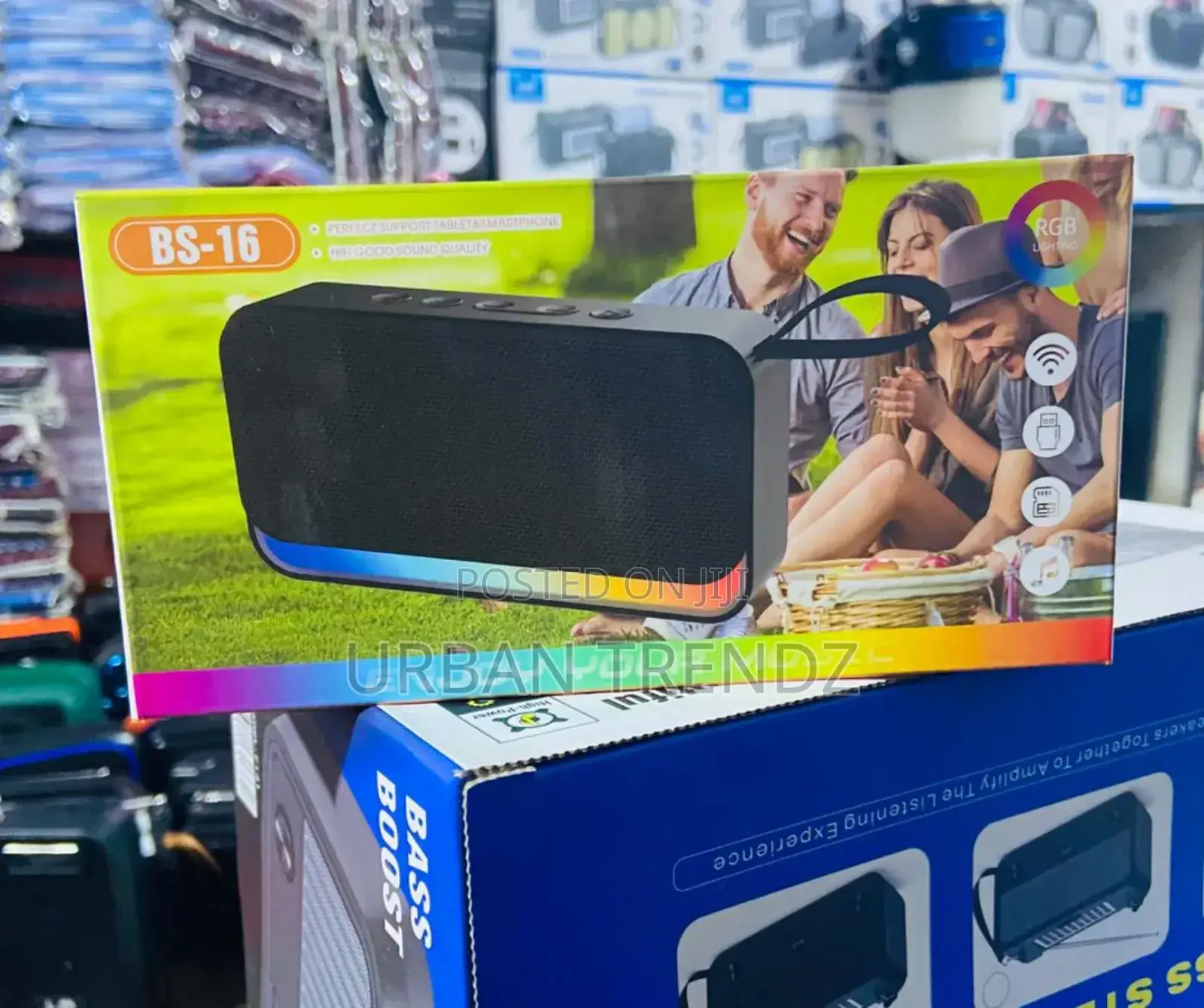 A Bs-16 Portable Bluetooth Speaker.