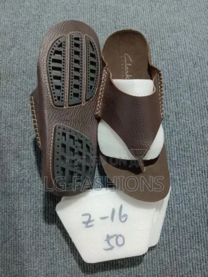Leather Clarks Open Shoes