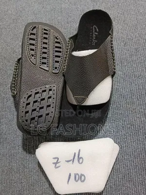 Leather Clarks Open Shoes