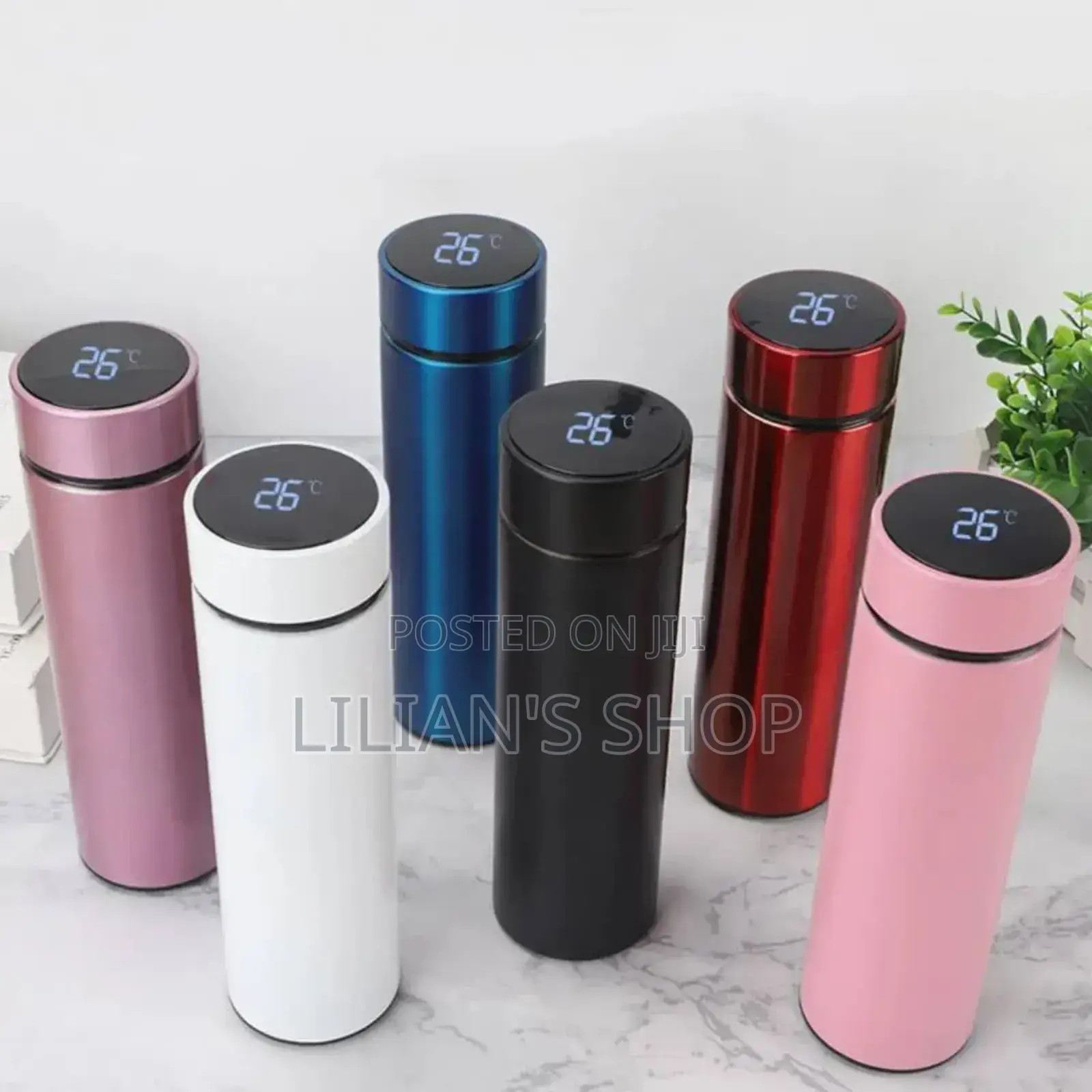 Smart 500ml Portable Flask With Water Temperature Display