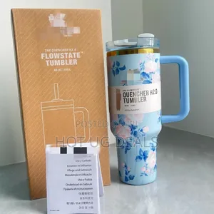 Photo - 1pc Floral Stanely Travel Tea Mug 1200ml  - Multicolor