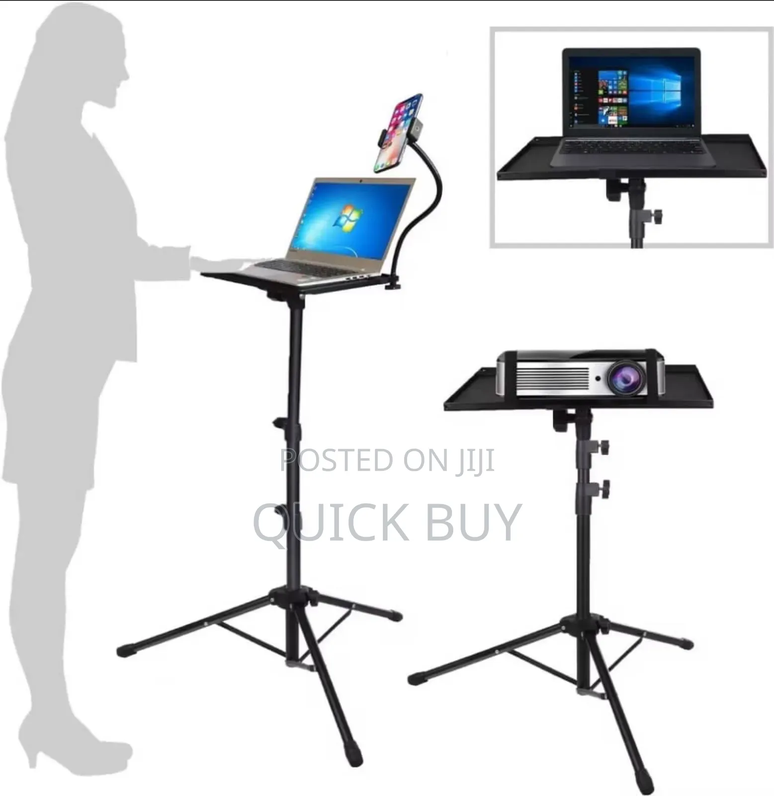 Portable Tripod Stand Designed For Use With Projectors