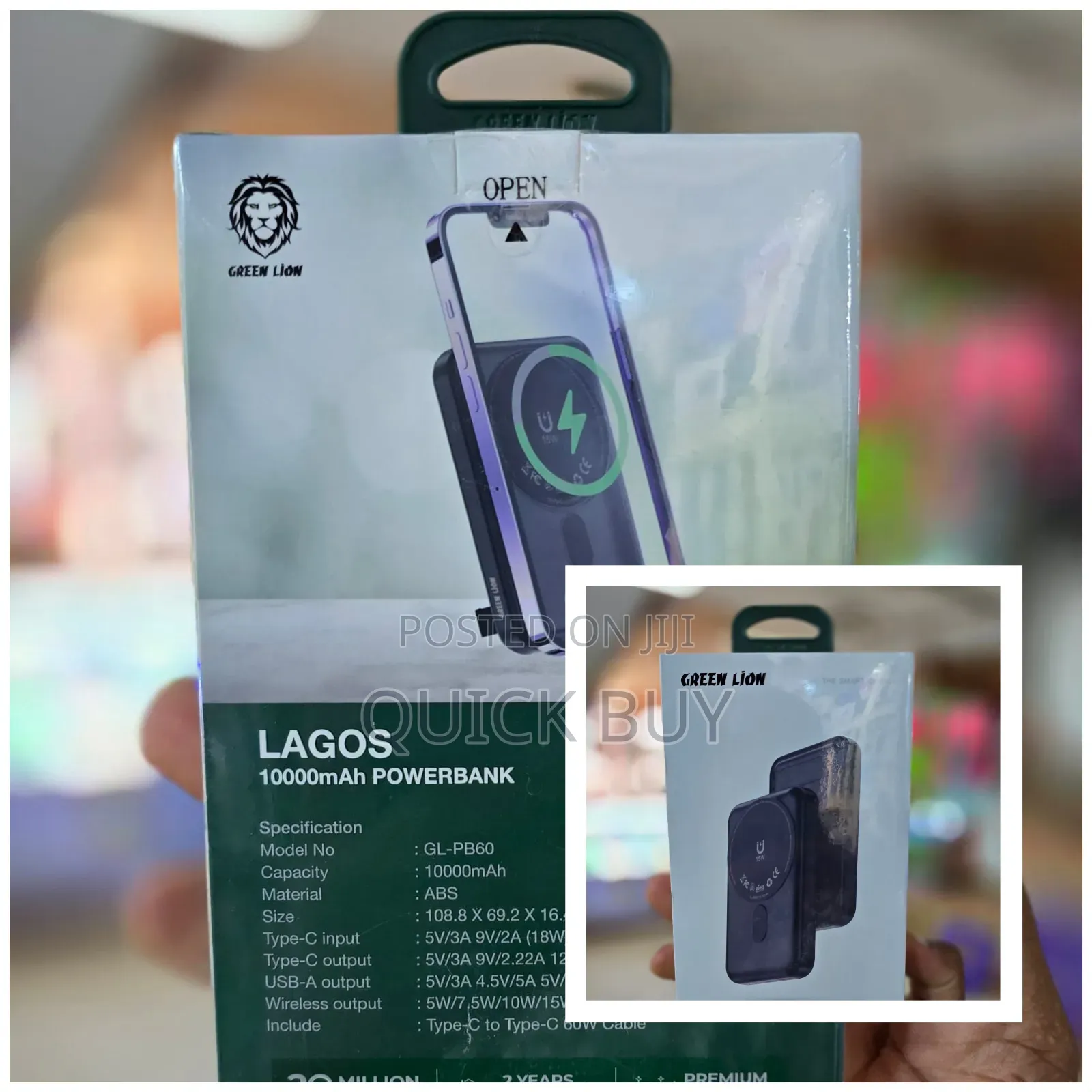 Green Lion 15w Universal Magsafe Wireless Power Bank