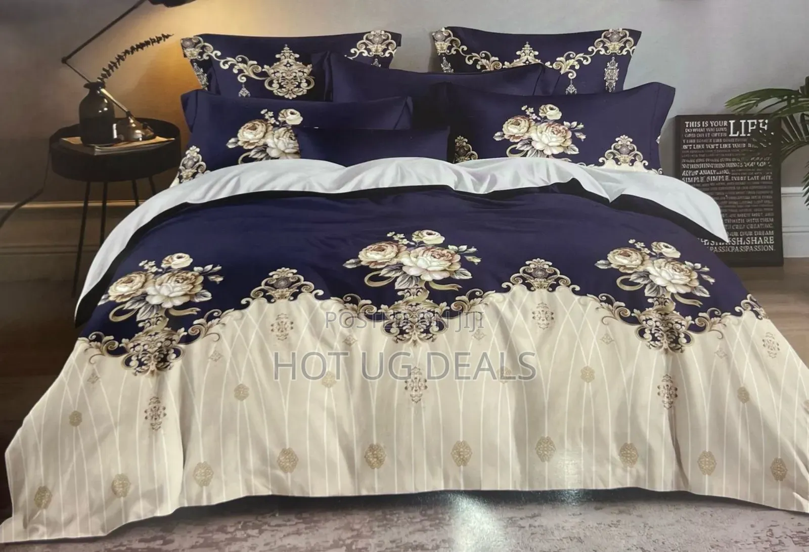 5x6 Duvet Set With 1 Bedsheet & 2 Pillowcases- Multicolour