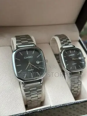 Casio Metallic Watch Simple Double