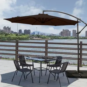 Sun Shield Twin Patio Umbrella