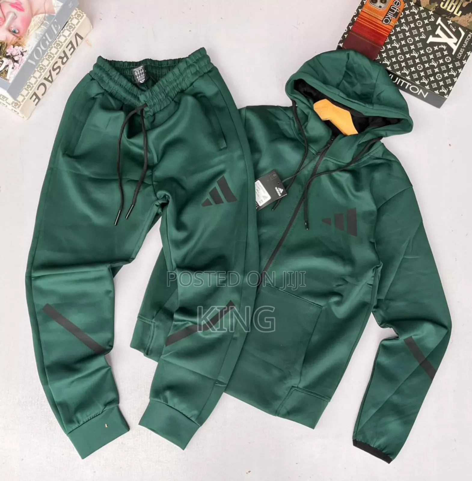 Adidas Z.N.E. Full Zip Green Tracksuit