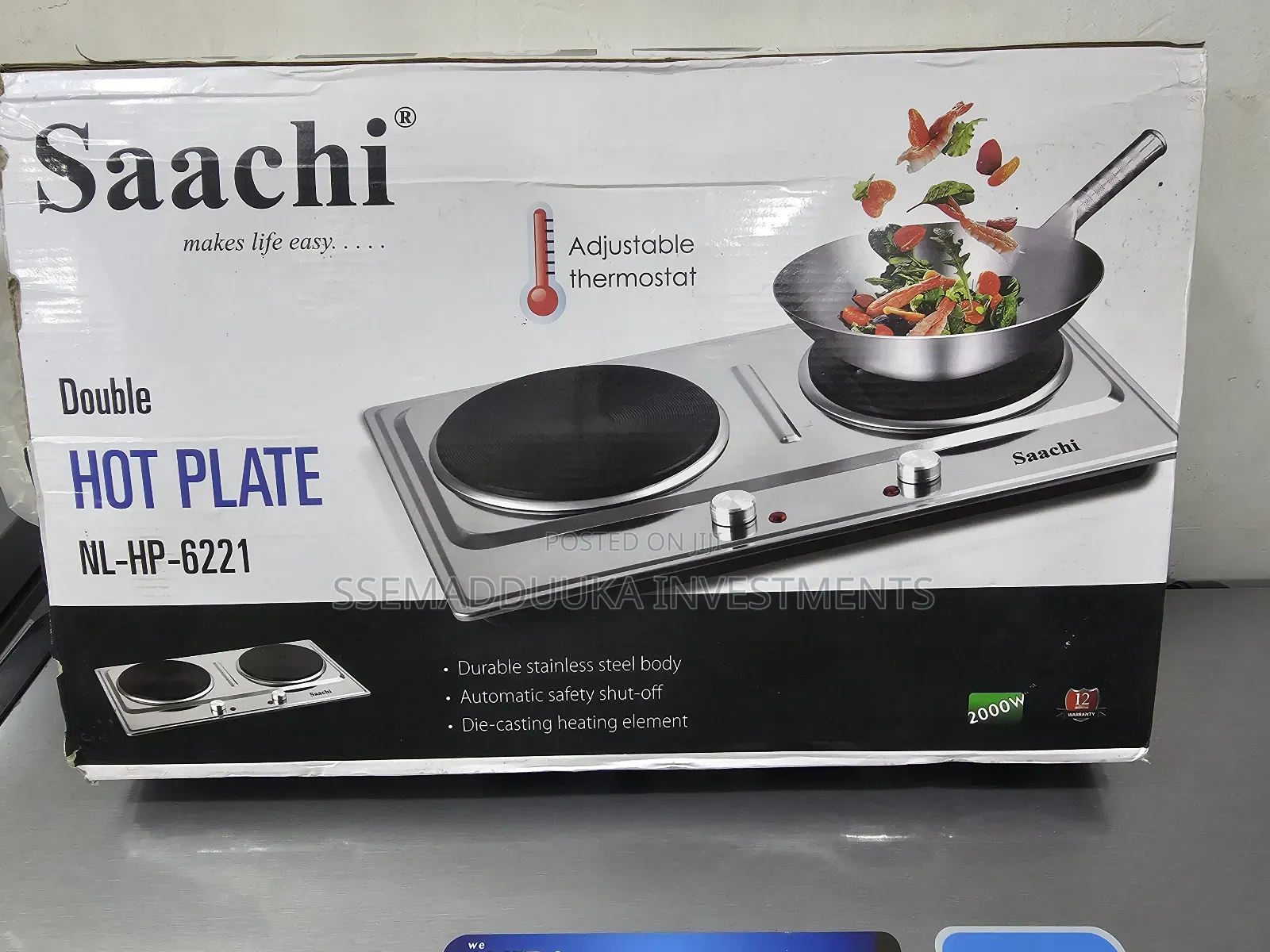 Saachi Double Solid Hot Plate