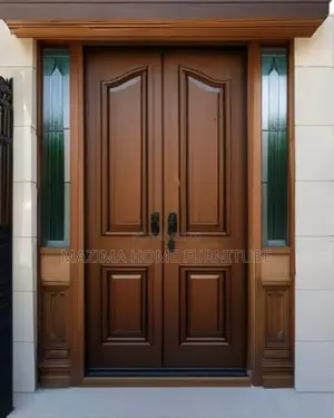 Double Front Door Mahogany Wood
