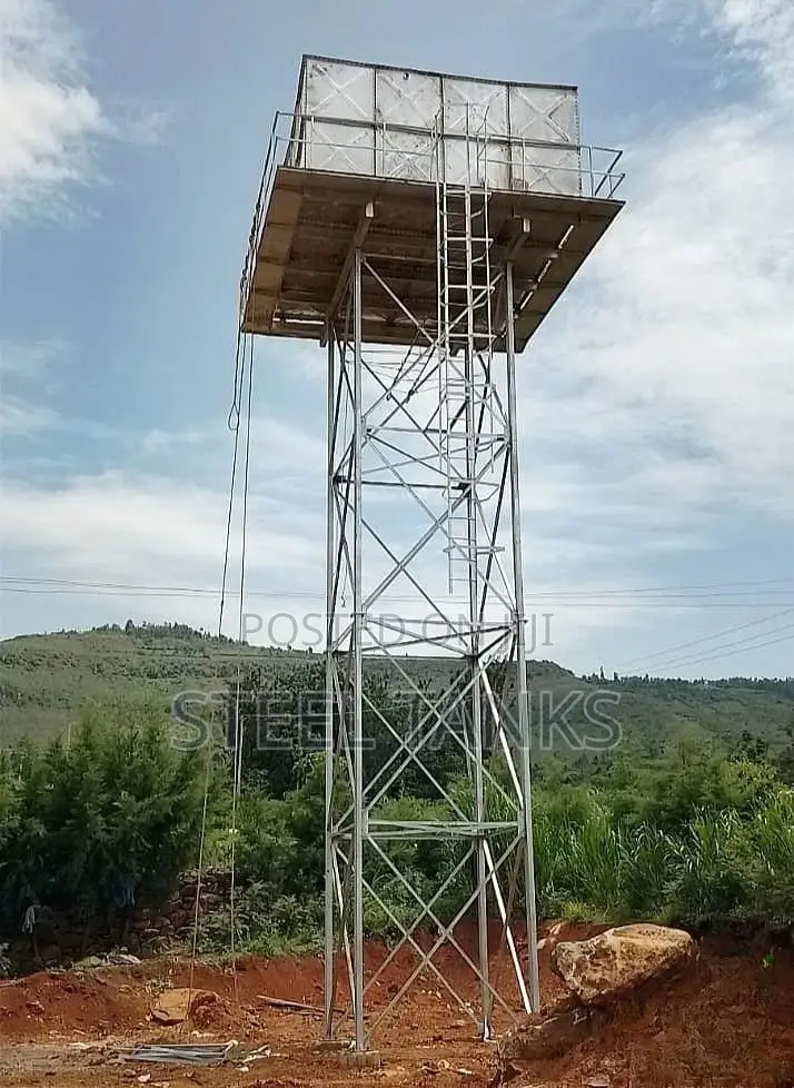 Elevated Pressed Pteel Water Tanks in Mukono