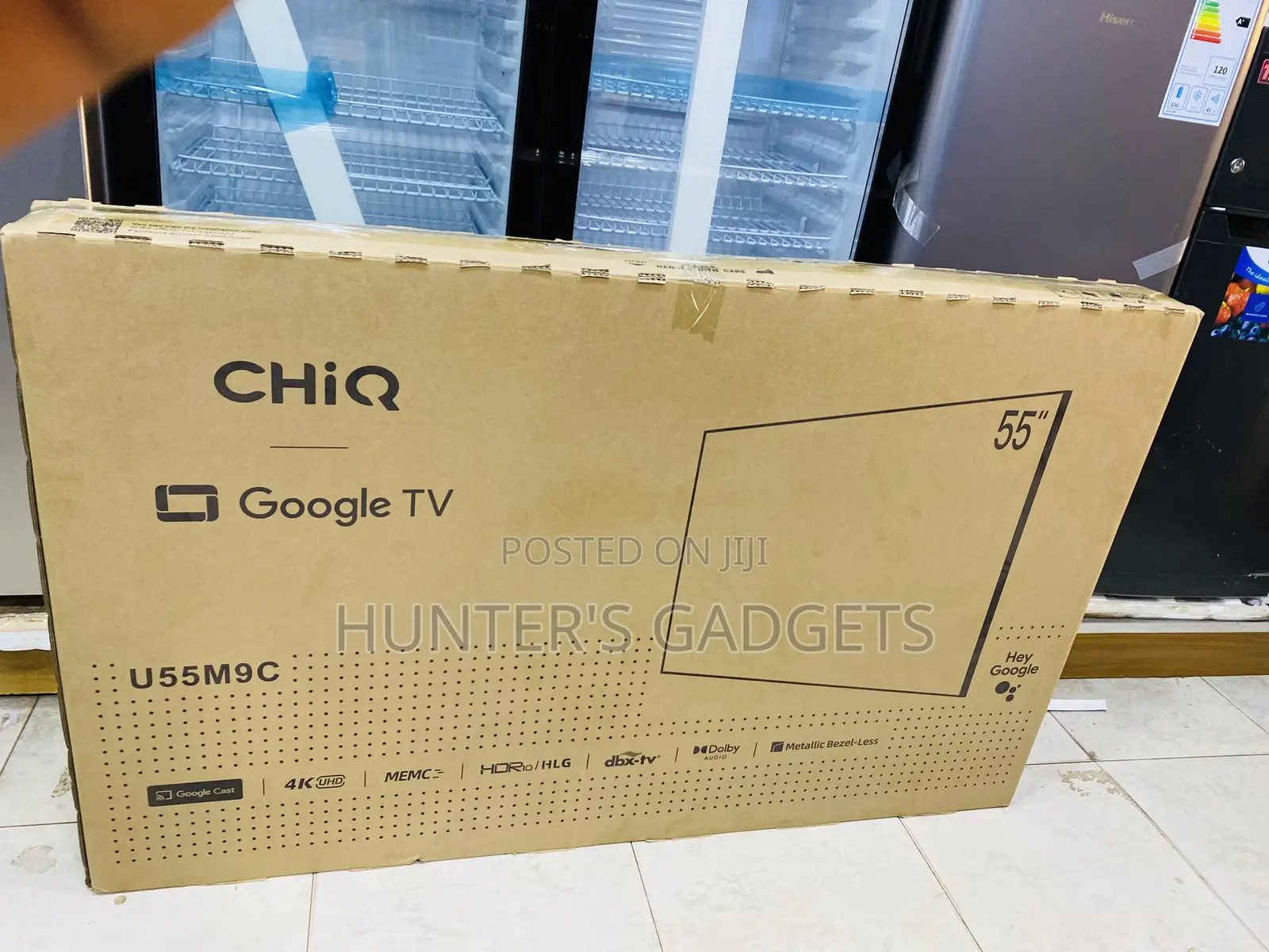Chiq 55 Inch Smart Uhd Frameless Digital Tv Google Tv New
