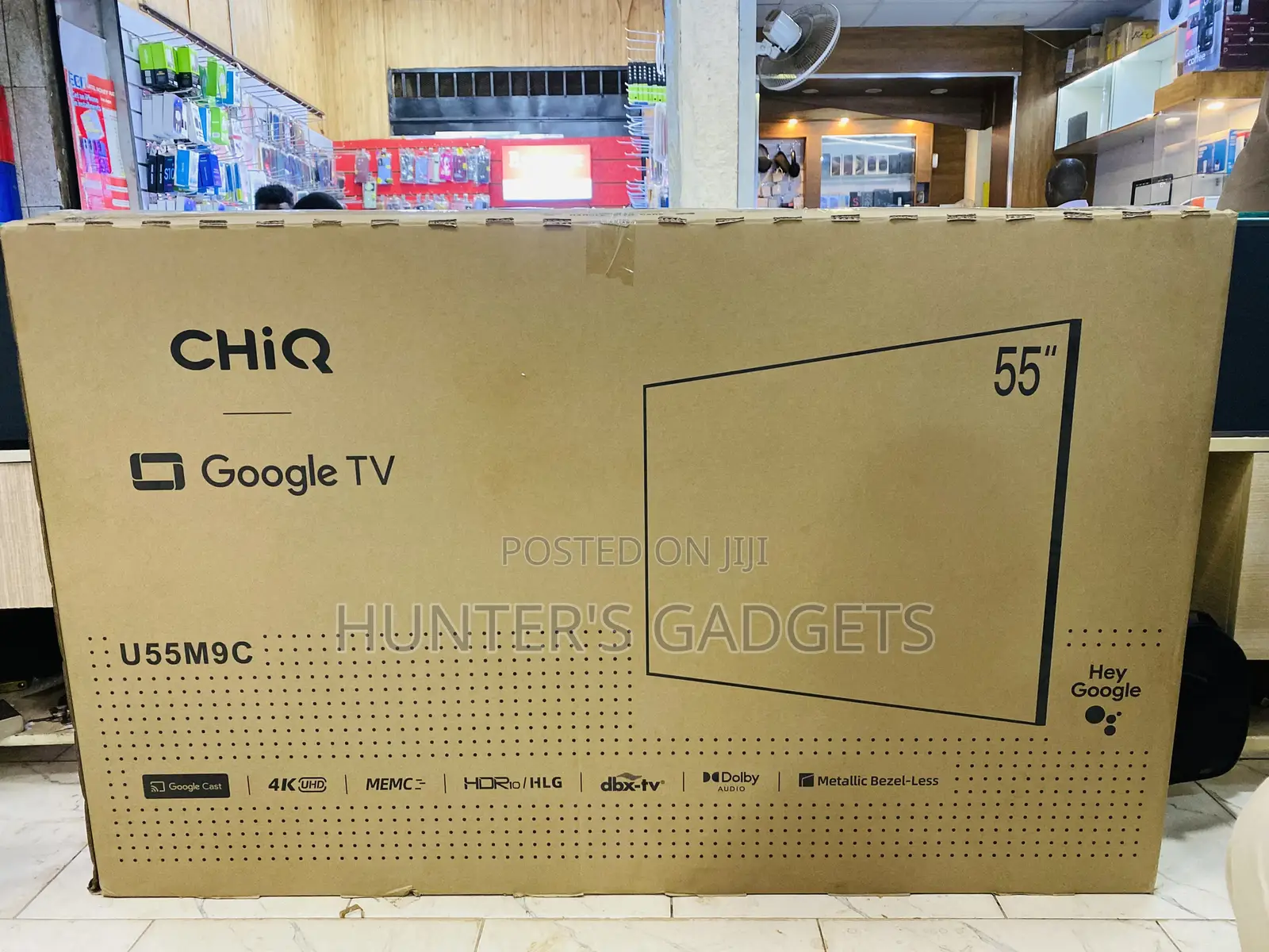 Chiq 55 Inch Smart Uhd Frameless Digital Tv Google Tv New